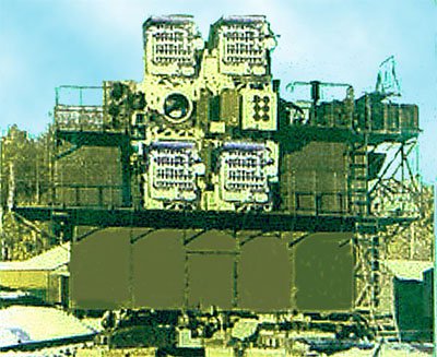 Рис.2 Экспериментальная многолучевая лазерная система на неодимовом стекле «Омега» с энергией импульса 10 МДж (96 модулей по 100 КДж) (П.В. Зарубин. Из истории создания высокоэнергетических лазеров в СССР).